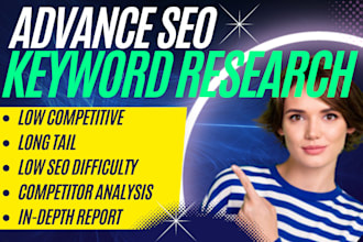 do advance SEO keyword research and competitor analysis