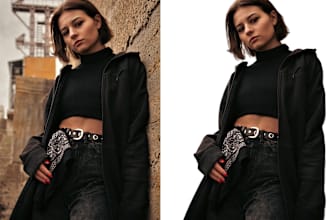 remove the backgrounds as transparent, white, clipping