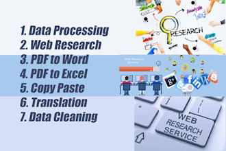 do web research and data collection