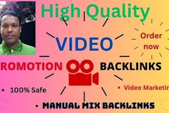 video promotion uploading SEO mix shopify submission backlinks top 50 sharing