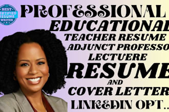 do teacher, adjunct professor, online instructor, educational resume writing