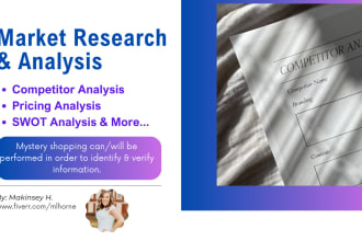 provide market research and analysis