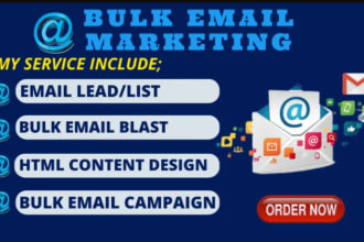 send 500 million bulk email blast, email marketing campaign