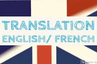 professionaly translate french to english