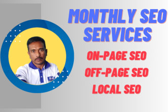 provide monthly SEO services