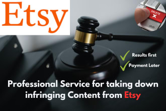 remove infringing content from etsy under dmca