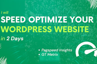 speed optimize your wordpress website