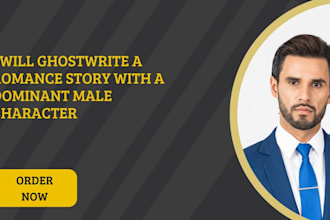 ghostwrite a dominant male contemporary romance story
