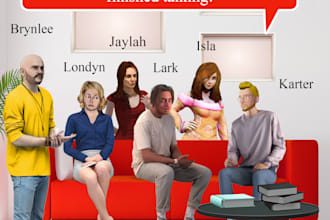 Top 5!  draw children storybook illustration