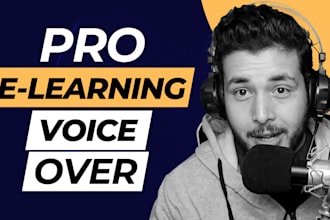 record a professional arabic elearning voice over