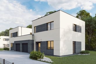 make 3d architectural model and render