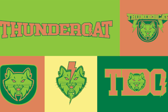 create college sports custom mascot logo design