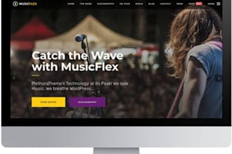 create music band and musician website design