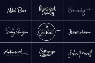design photography,scripted,handwriting or signature logo