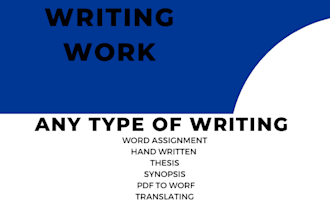 do work on writing