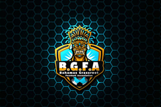 design logo about sports soccer football baseball league for your team