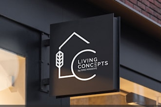 design logo about construction home house real estate relator