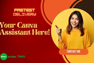 be your professional canva assistant for any design