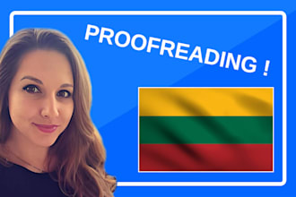 proofread your lithuanian text