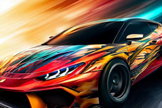 create professional car wrap