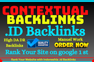 make high da DR indonesian id contextual dofollow backlinks
