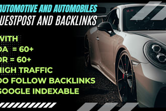 do automotives backlinks and automobiles guest post on high da website