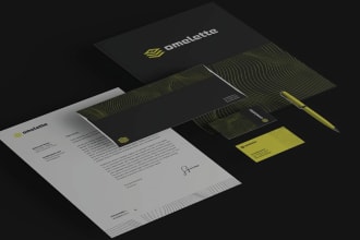 design a unique logo and visual identity branding package