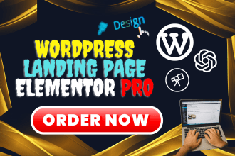 responsive wordpress landing page with elementor power