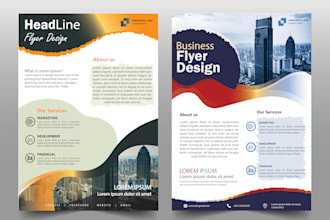 design a flyer brochure or leaflet for your business