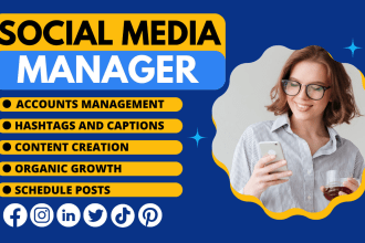 be your social media or community manager for a month
