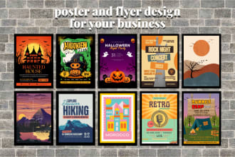design illustrator travel poster and flyer in 24 hr