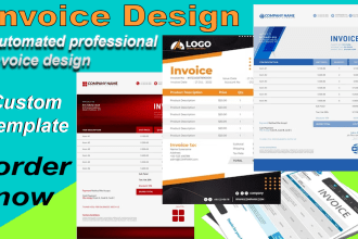 design custom invoice templates