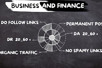 do business and finance guest posts with  authority backlinks