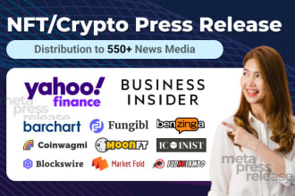 distribute crypto press release and blockchain press release to news media