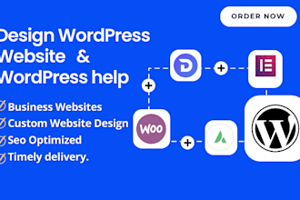 create custom wordpress website design