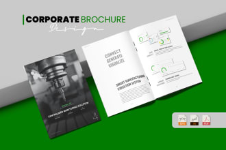 do corporate company profile or digital pdf brochure design