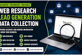 do web research,lead generation,data collection