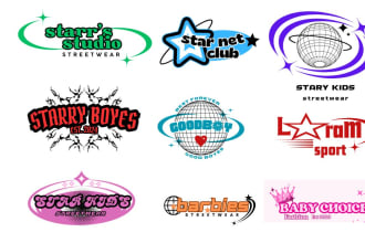 do professional y2k street wear logo for your clothes and hoodie business