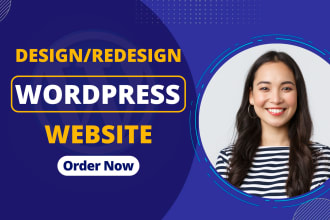 do wordpress website development, design or redesign wordpress blog