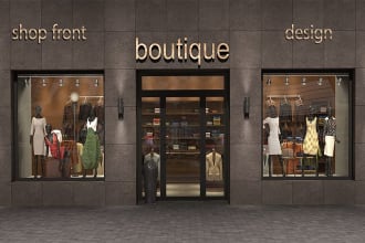 design shop front storefront shop front digitally
