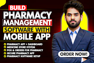 build pharmacy management system with web dashboard and mobile app