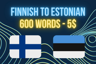 manually translate any finnish text into estonian