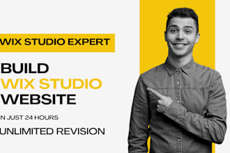 build wix studio website, design or redesign, website in wix