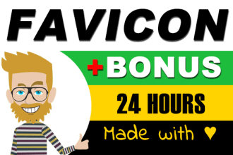 do awesome logo favicon in 24h with bonus