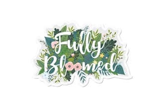 design floral, flower, floral shop, floral farm logo
