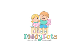 design child care, kids, school, baby care, academy logo