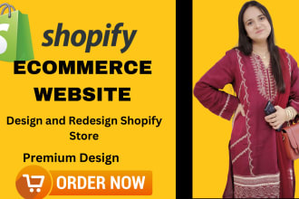 build, design, redesign and kickstart your shopify ecommerce website