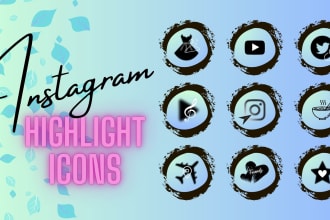 design instagram highlight icons in a professional way