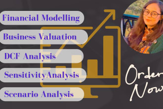 do financial modelling, business valuation and discounted cash flow model or dcf