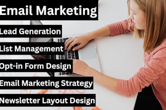 design newsletter, form page, opt in form, lead generation